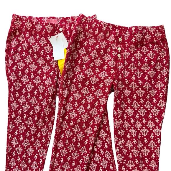 Old Navy Kids Red and White Patterned Pajama Bottoms Sizes 10 & 13 - Picture 2 of 6